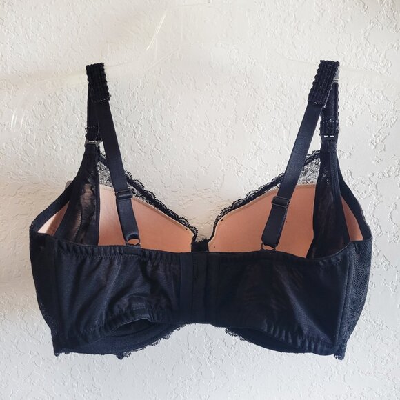 New Le Mystere French Lace Nursing Bra 34G Sexy Mama Collection NWT Black 163 - Picture 2 of 9
